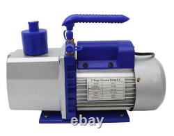 110V Rotary Vane Vacuum Pump Dual-Stage 7CFM Alloy Aluminium Casing Eco-Friendly