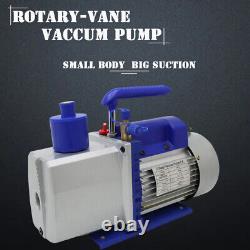 110V Rotary Vane Vacuum Pump Dual-Stage 7CFM Alloy Aluminium Casing Eco-Friendly