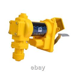 20GPM Heavy Duty Fuel Pump12V DC Pump Rotary Vane Fuel Gas Transfer Pump