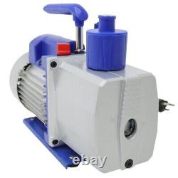 7CFM Vacuum Pump Rotary Vane Double Stage for Vacuum Drying Oven 3L, 116 PSI