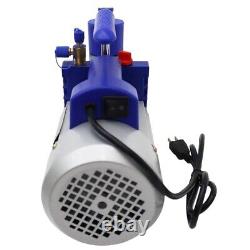 7CFM Vacuum Pump Rotary Vane Two-Stage for Vacuum Drying Oven 3L, 116 PSI 3/4hp