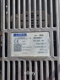 Becker VT4. 16/0 86 Rotary Vane Vacuum Pump 1470/1750sp 200/200mbar