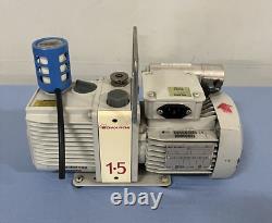 Edwards 1.5 Rotary Vane Vacuum Pump with Leroy Somer IEC34-1 UL 1004 Motor