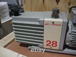 Edwards 28 E2M28 Dual Stage Rotary Vane Vacuum Pump 208V