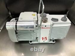 Edwards E2M1.5 Rotary Vane Dual Stage Mechanical Vacuum Pump, 115 VAC 1 ph, 1.5