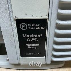 Fisher Scientific Maxima C plus M8C Rotary Vane Vacuum Pump, 1/2 HP Single Phase