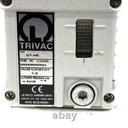Leybold Trivac D1.6B Rotary Vane Dual Stage Mechanical Vacuum Pump 220V EU Plug