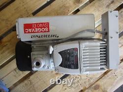 Leyroy Somer / Leybold Sogevac Sv40bi Rotary Vane Vacuum Pump, #725330jpw23 Used