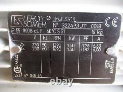 Leyroy Somer / Leybold Sogevac Sv40bi Rotary Vane Vacuum Pump, #725330jpw23 Used