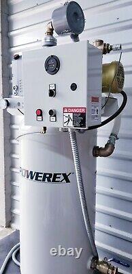 Powerex Elmo Rietschle Rotary Vane Vacuum Pump Vacuum Compressor 60 Gal Tank
