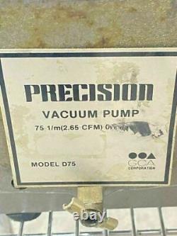 Precision Scientific D75 Rotary Vane Type, Belt Driven Vacuum Pump