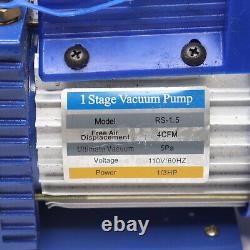 Single Stage Rotary Vane Vacuum Pump 1.5L 220V RS-1.5
