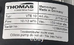 Thomas Picolino VTE 10 Rotary Vane Pump 27740126 Flow 10-12 m3/h