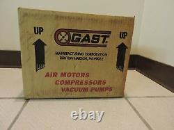 Two Gast rotary vane pumps, model 1531 series, one new, one used, 110 volts