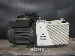 VARIAN DS-602 VACUUM PUMP Dual Stage Rotary Vane with LEROY SOMER 1hp 115/220V 1Ph