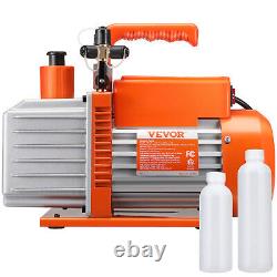 VEVOR 5 CFM Vacuum Pump Air Conditioning Vacuum Pump 2 Stage Rotary Vane HVAC